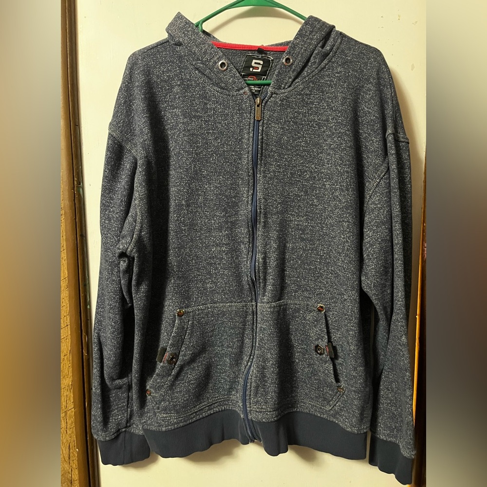Vintage Y2K South Pole Navy Hoodie Jacket